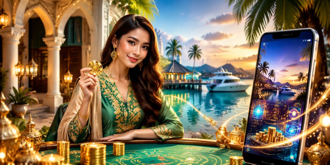 Pengguna Terengganu menggunakan telefon untuk log masuk ke platform 51000 semasa perayaan